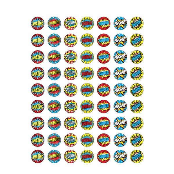 Roomfactory Superhero Mini Stickers, 12PK RO3482406 - main
